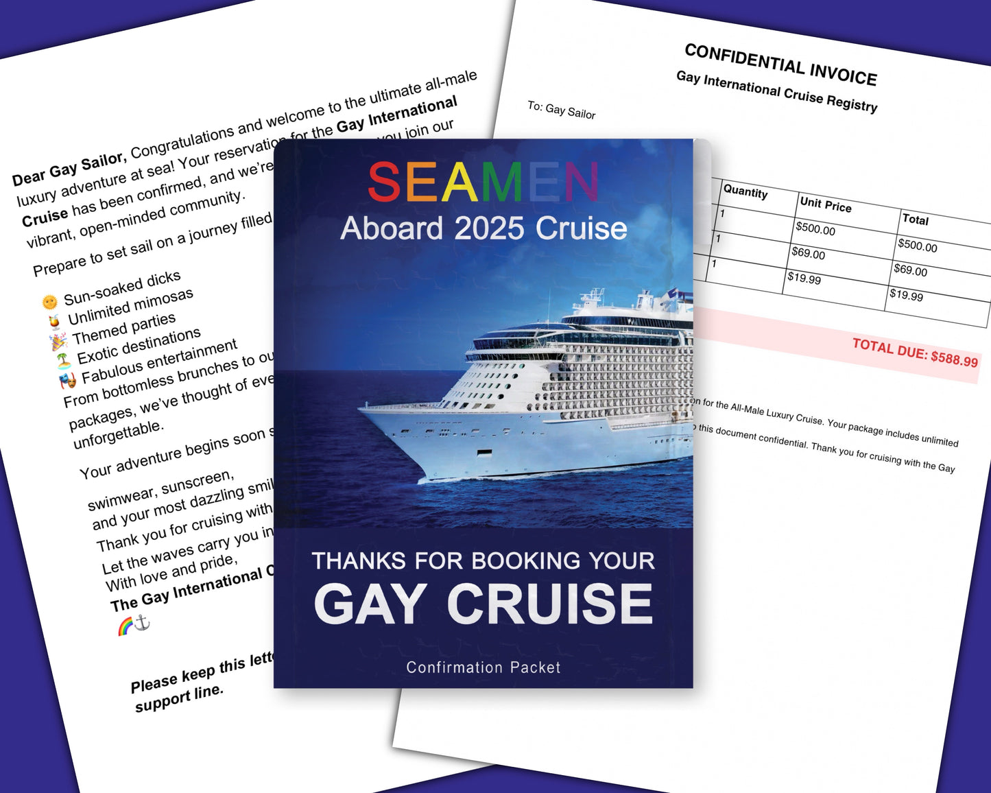 Gay Cruise Mail Prank